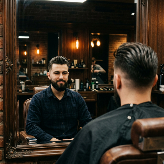 Peinado pompadour moderno